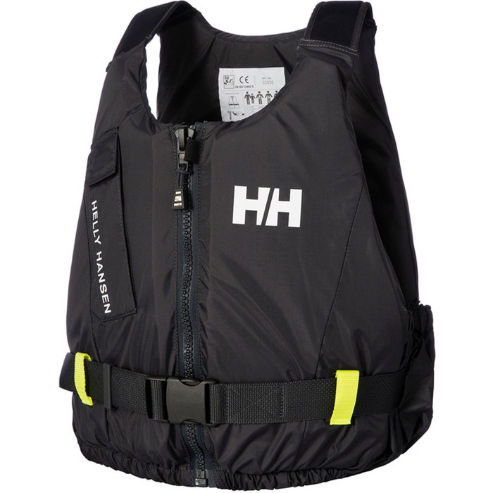 2024 Helly Hansen 50n Rider Weste / Schwimmhilfe 33820 - Ebenholz